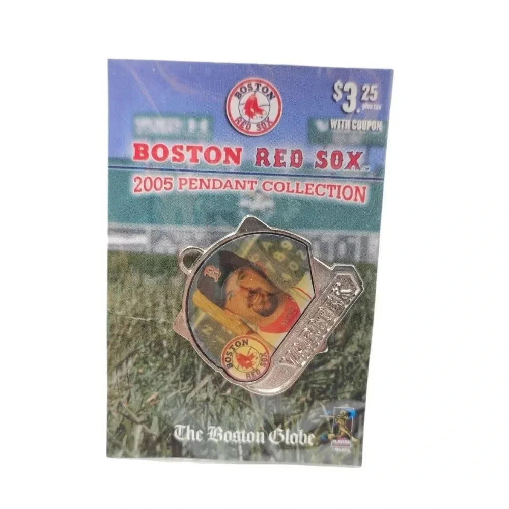 2005 Boston Red Sox Pendant Collection Jason Varitek Baseball Silver Tone